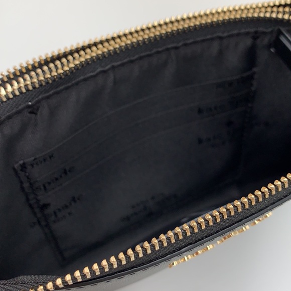 KATE SPADE Madison Double Zip Wristlet BLACK COLOR - Picture 9 of 14